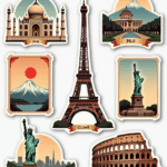 Global Landmarks - Sticker Sheet v13